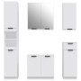 White plywood 5-piece bathroom cabinet set by , Bathroom furniture - Ref: Foro24-3115852, Price: 287,99 €, Discount: %