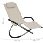 Children's lounge chair, steel, cream color by vidaXL, Loungers - Ref: Foro24-47794, Price: 83,49 €, Discount: %