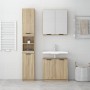 Sonoma oak plywood 3-piece bathroom furniture set by , Bathroom furniture - Ref: Foro24-3115878, Price: 215,80 €, Discount: %