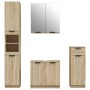 Juego de muebles de baño 4 pzas madera ingeniería roble Sonoma de , Muebles de baño - Ref: Foro24-3115886, Precio: 272,99 €, ...