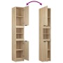 Juego de muebles de baño 4 pzas madera ingeniería roble Sonoma de , Muebles de baño - Ref: Foro24-3115886, Precio: 272,99 €, ...