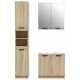 Sonoma oak plywood 3-piece bathroom furniture set by , Bathroom furniture - Ref: Foro24-3115878, Price: 215,80 €, Discount: %