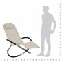 Children's lounge chair, steel, cream color by vidaXL, Loungers - Ref: Foro24-47794, Price: 83,49 €, Discount: %