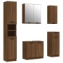 Set de muebles de baño 5 pzas madera contrachapada marrón roble de , Muebles de baño - Ref: Foro24-3115859, Precio: 305,03 €,...