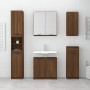 Set de muebles de baño 5 pzas madera contrachapada marrón roble de , Muebles de baño - Ref: Foro24-3115859, Precio: 305,03 €,...