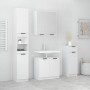 White plywood 4-piece bathroom furniture set by , Bathroom furniture - Ref: Foro24-3115884, Price: 279,39 €, Discount: %