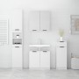 White plywood 4-piece bathroom furniture set by , Bathroom furniture - Ref: Foro24-3115884, Price: 279,39 €, Discount: %