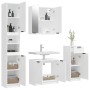 Juego de muebles de baño 4 piezas madera contrachapada blanco de , Muebles de baño - Ref: Foro24-3115884, Precio: 279,39 €, D...