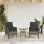 Garden armchairs with cushions 2 pcs gray synthetic rattan by , Garden chairs - Ref: Foro24-365147, Price: 212,88 €, Discount: %