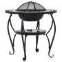 vidaXL Ceramic Mosaic Fire Pit Black and White 68 cm by vidaXL, Chimneys - Ref: Foro24-46725, Price: 89,43 €, Discount: %