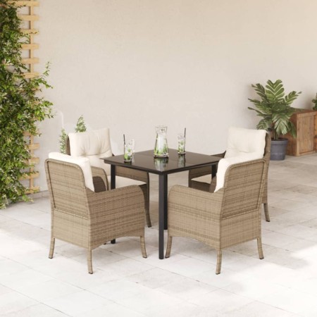 5-piece garden dining set with beige synthetic rattan cushions by , Garden sets - Ref: Foro24-3211970, Price: 496,09 €, Disco...