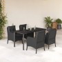 Set de muebles jardín 5 pzas con cojines ratán sintético negro de , Conjuntos de jardín - Ref: Foro24-3211930, Precio: 538,99...