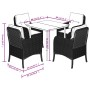 Set comedor de jardín 5 pzas cojines ratán sintético gris claro de , Conjuntos de jardín - Ref: Foro24-3211991, Precio: 486,7...