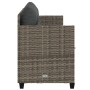 Lounger with gray synthetic rattan cushions by , Loungers - Ref: Foro24-368328, Price: 207,10 €, Discount: %