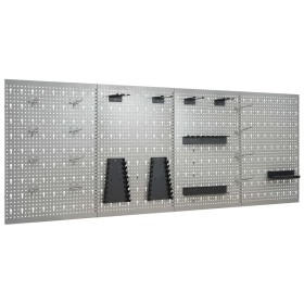 Pegboards for wall 4 units steel 40x58 cm by vidaXL, Tool Organization and Storage - Ref: Foro24-145352, Price: 94,25 €, Disc...