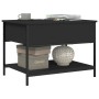 Mesa de centro madera de ingeniería y metal negro 70x50x50 cm de , Mesas de centro - Ref: Foro24-845341, Precio: 52,44 €, Des...