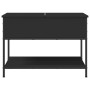 Engineered wood and black metal coffee table 70x50x50 cm by , Coffee table - Ref: Foro24-845341, Price: 52,44 €, Discount: %