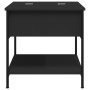 Mesa de centro madera de ingeniería y metal negro 70x50x50 cm de , Mesas de centro - Ref: Foro24-845341, Precio: 52,44 €, Des...