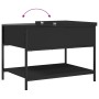 Mesa de centro madera de ingeniería y metal negro 70x50x50 cm de , Mesas de centro - Ref: Foro24-845341, Precio: 52,44 €, Des...