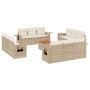 Set sofás de jardín con cojines 13 pzas ratán sintético beige de , Sofás modulares de exterior - Ref: Foro24-3224497, Precio:...