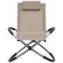 Taupe gray steel children's lounger by vidaXL, Loungers - Ref: Foro24-47795, Price: 83,49 €, Discount: %