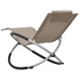 Taupe gray steel children's lounger by vidaXL, Loungers - Ref: Foro24-47795, Price: 83,49 €, Discount: %