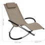 Taupe gray steel children's lounger by vidaXL, Loungers - Ref: Foro24-47795, Price: 83,49 €, Discount: %