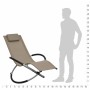 Taupe gray steel children's lounger by vidaXL, Loungers - Ref: Foro24-47795, Price: 83,49 €, Discount: %