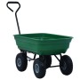 Carrito de mano basculante para jardín 300 kg 75 L verde de vidaXL, Carretillas de carga - Ref: Foro24-145507, Precio: 130,09...