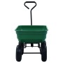 Carrito de mano basculante para jardín 300 kg 75 L verde de vidaXL, Carretillas de carga - Ref: Foro24-145507, Precio: 130,09...