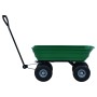 Carrito de mano basculante para jardín 300 kg 75 L verde de vidaXL, Carretillas de carga - Ref: Foro24-145507, Precio: 130,09...