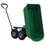 Carrito de mano basculante para jardín 300 kg 75 L verde de vidaXL, Carretillas de carga - Ref: Foro24-145507, Precio: 130,09...