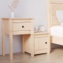 Mesita de noche madera maciza de pino 79,5x38x65,5 cm de vidaXL, Mesitas de noche - Ref: Foro24-814539, Precio: 53,76 €, Desc...