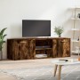 Smoked oak engineered wood TV cabinet 120x34x37 cm by , TV Furniture - Ref: Foro24-833556, Price: 60,39 €, Discount: %