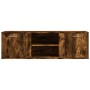 Smoked oak engineered wood TV cabinet 120x34x37 cm by , TV Furniture - Ref: Foro24-833556, Price: 60,39 €, Discount: %