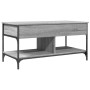 Mesa de centro madera ingeniería metal gris Sonoma 100x50x50 cm de , Mesas de centro - Ref: Foro24-845369, Precio: 81,38 €, D...