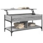 Mesa de centro madera ingeniería metal gris Sonoma 100x50x50 cm de , Mesas de centro - Ref: Foro24-845369, Precio: 81,38 €, D...