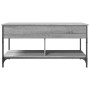 Sonoma gray metal engineered wood coffee table 100x50x50 cm by , Coffee table - Ref: Foro24-845369, Price: 80,84 €, Discount: %