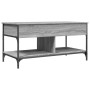 Sonoma gray metal engineered wood coffee table 100x50x50 cm by , Coffee table - Ref: Foro24-845369, Price: 80,84 €, Discount: %