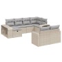 Gartensofa-Set mit beigen Kissen, 10-teilig, synthetisches Rattan von , Gartensets - Ref: Foro24-3266239, Preis: 605,39 €, Ra...