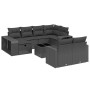 11-teiliges Gartensofa-Set und schwarze synthetische Rattankissen von , Gartensets - Ref: Foro24-3266245, Preis: 619,11 €, Ra...