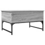 Mesa de centro madera ingeniería metal gris Sonoma 70x50x40 cm de , Mesas de centro - Ref: Foro24-845374, Precio: 61,31 €, De...