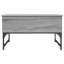 Mesa de centro madera ingeniería metal gris Sonoma 70x50x40 cm de , Mesas de centro - Ref: Foro24-845374, Precio: 61,31 €, De...