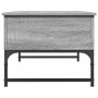 Mesa de centro madera ingeniería metal gris Sonoma 70x50x40 cm de , Mesas de centro - Ref: Foro24-845374, Precio: 61,31 €, De...