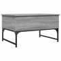 Mesa de centro madera ingeniería metal gris Sonoma 70x50x40 cm de , Mesas de centro - Ref: Foro24-845374, Precio: 61,31 €, De...