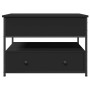 Mesa de centro madera de ingeniería y metal negro 70x50x50 cm de , Mesas de centro - Ref: Foro24-845381, Precio: 85,57 €, Des...