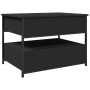 Mesa de centro madera de ingeniería y metal negro 70x50x50 cm de , Mesas de centro - Ref: Foro24-845381, Precio: 85,57 €, Des...