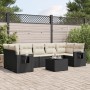 8-teiliges Gartensofa-Set und schwarze synthetische Rattankissen von , Gartensets - Ref: Foro24-3219935, Preis: 550,25 €, Rab...