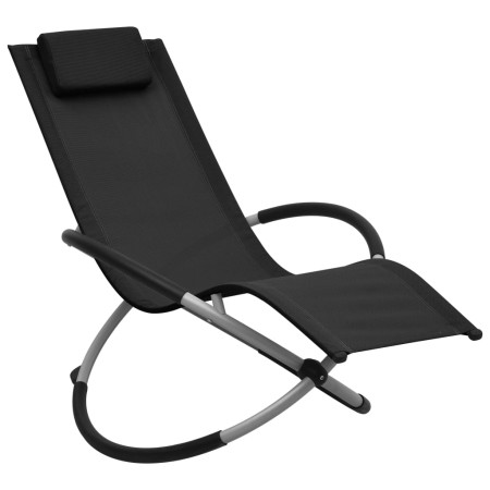 Black Steel Children's Lounger by vidaXL, Loungers - Ref: Foro24-47793, Price: 58,37 €, Discount: %