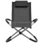 Black Steel Children's Lounger by vidaXL, Loungers - Ref: Foro24-47793, Price: 58,37 €, Discount: %